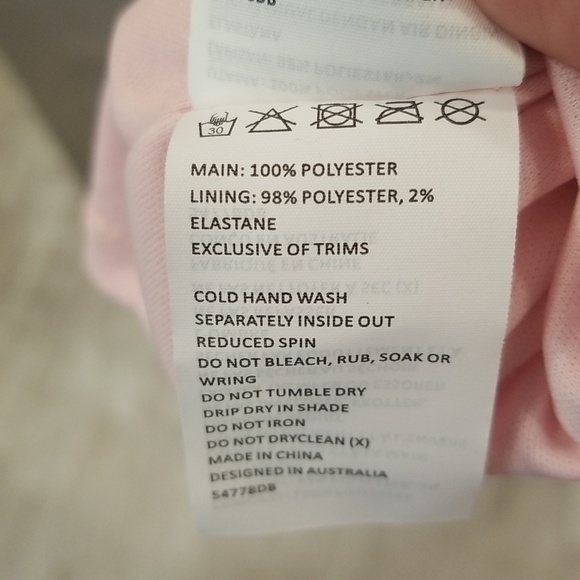 💕BARDOT Bellissa Long Sleeve Faux Wrap Dress Sorbet Pink Metallic Shine XL NWT - Picture 16 of 16